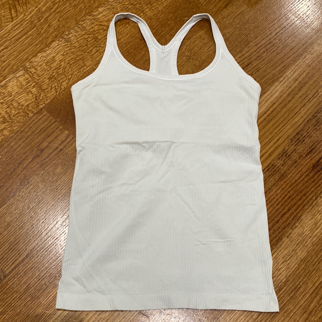 Euc Lululemon Ebb To Street Tank Top Ocean Air Size 8